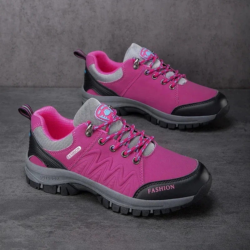 Wasserdichte Damen Wanderschuhe Rutschfeste Outdoor Trekkingstiefel_voghion.com