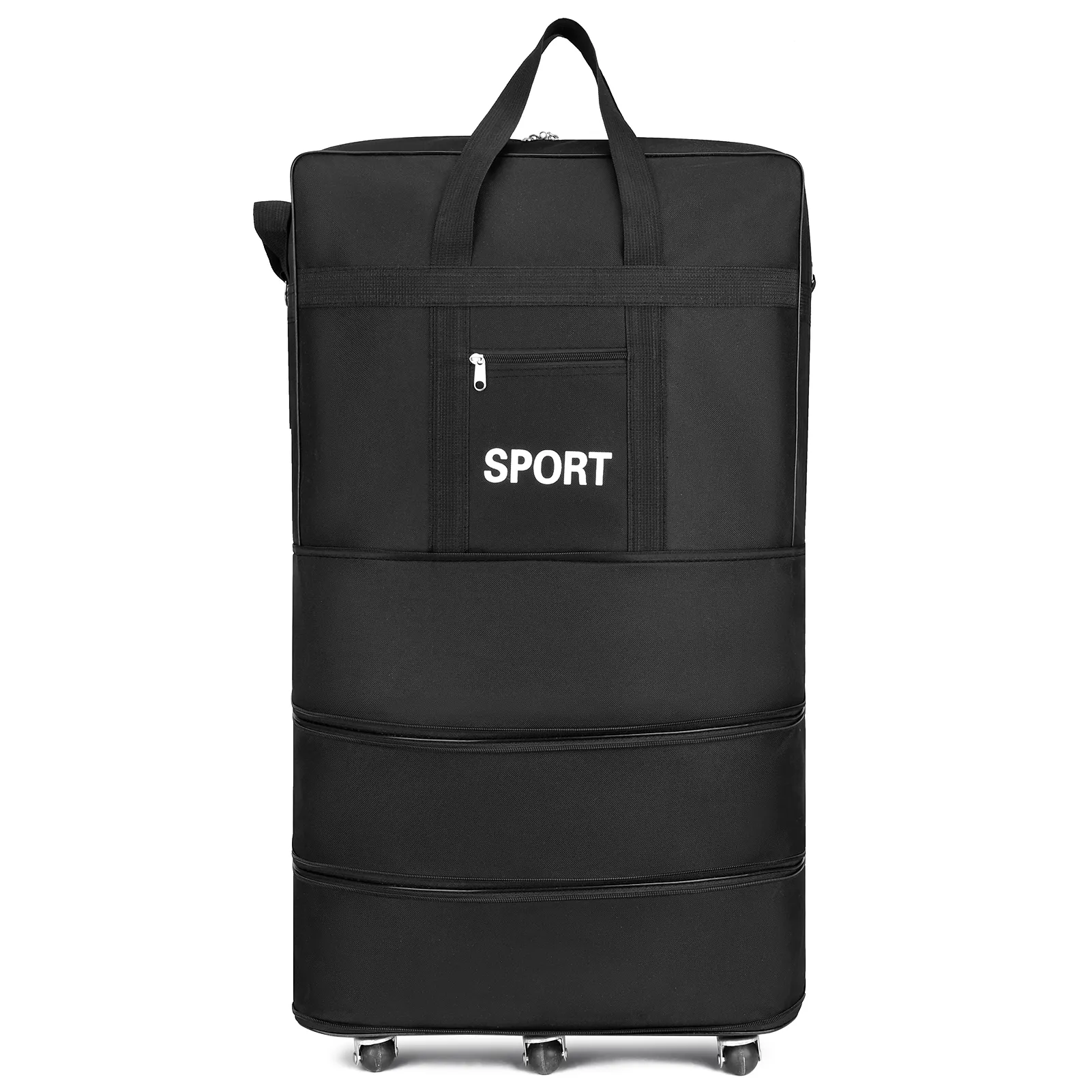 Expandable Suitcase Foldable High Quality Rolling For Travel Business Large Capacity Lage Storage Bag_voghion.com