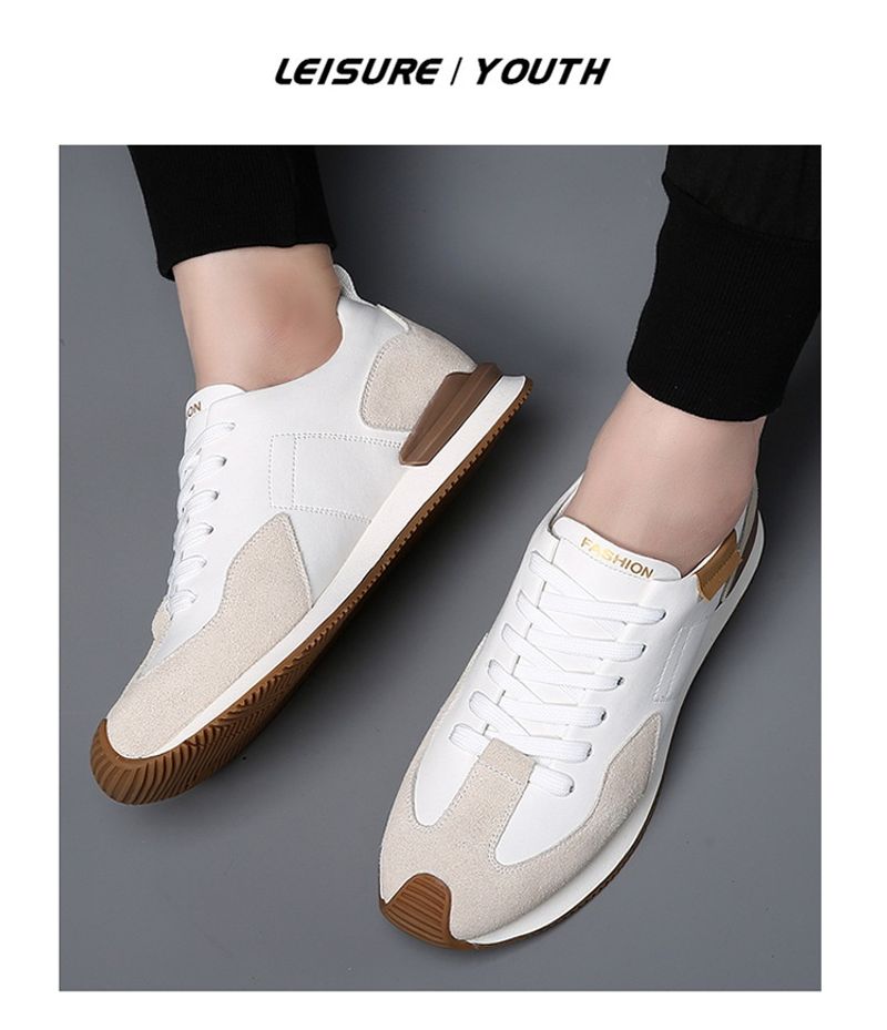 Schuhe Atmungsaktive Sommer Sneakers Casual Leder Kleine Weiße Herrenschuhe Sind Vielseitig_voghion.com