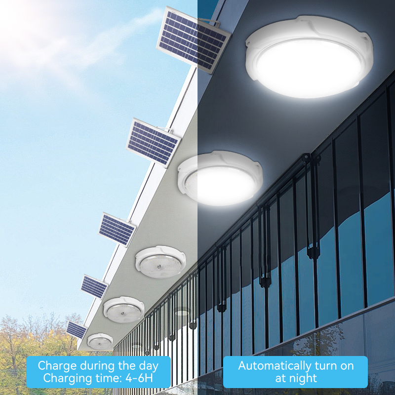 Lampada da soffitto solare a LED, lampada da soffitto solare per esterni e interni, lampada da pannello dimmerabile, lampada da arredamento per la casa, per corridoio, giardino, soggiorno_voghion.com