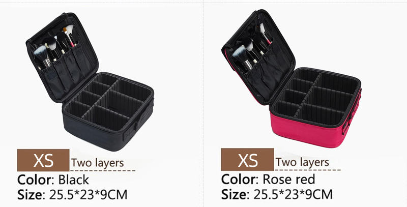 New Oxford Cloth Makeup Bag Large Capacity With Compartments For Women Travel Cosmetic Case_voghion.com