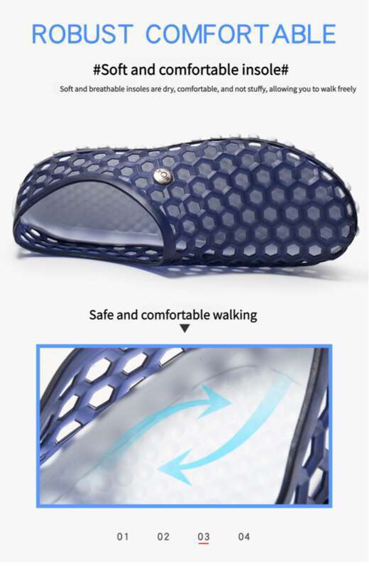 2025 Summer Men's Water Wading Couple Beach Mesh Sandals Trendy Outerwear Anti Slip And Breathable Good_voghion.com