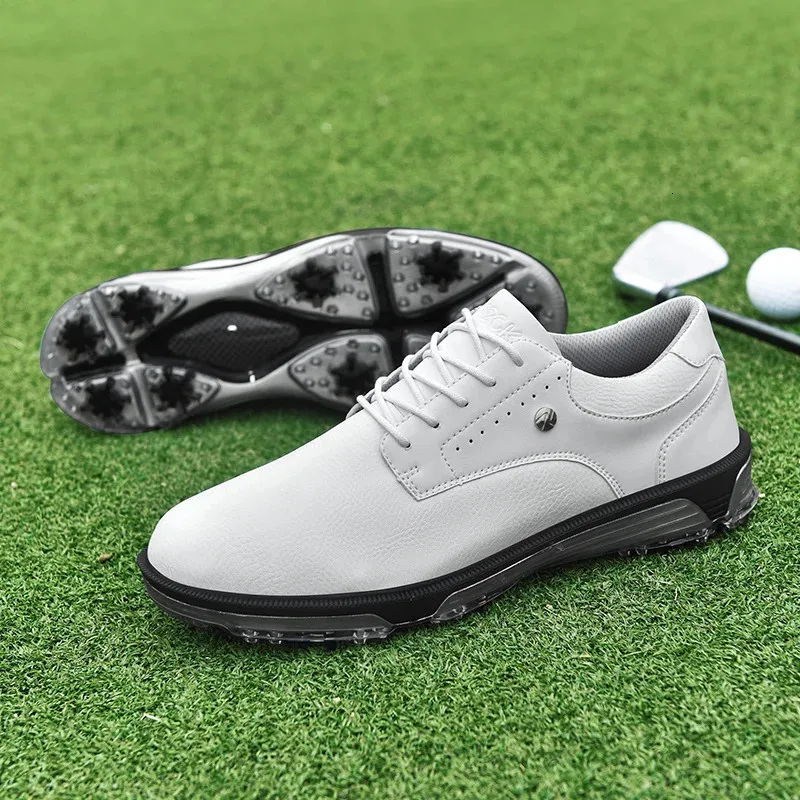 Αδιάβροχα παπούτσια Golfer Sport Man Ankle Golf Sneaker Είδη παπουτσιών γκολφ Παπούτσια γκολφ Αντιολισθητικά άνετα παπούτσια για περπάτημα μαύρο 240_voghion.com