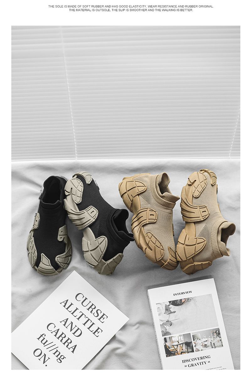 Atmungsaktive Herren-Socken-Joggingschuhe den Außenbereich, bequem, für Herren, Tennisschuhe, Slip-On, Größe 45_voghion.com