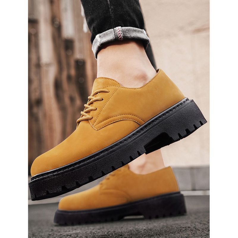 Men's 2024 new casual leather Korean version of the trend all sports fashion men's small white shoes_voghion.com