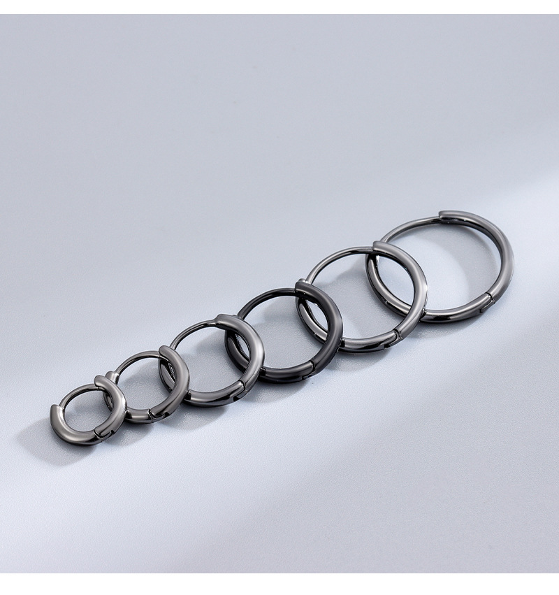 Orecchini ad anello semplici in argento sterling S dal Giappone alla Corea del Sud, orecchini piccoli alla moda, semplici, di alta qualità, in osso_voghion.com