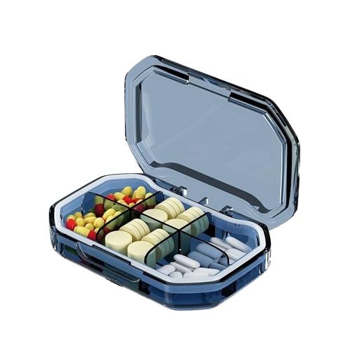 6 Grids Pill Box Travel Medicines Storage Box Drug Separation Organizer With Seal Ring_voghion.com