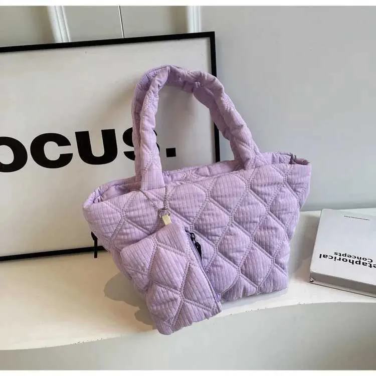 Damen Stepptaschen Set Große Schultertasche Und Handtasche_voghion.com