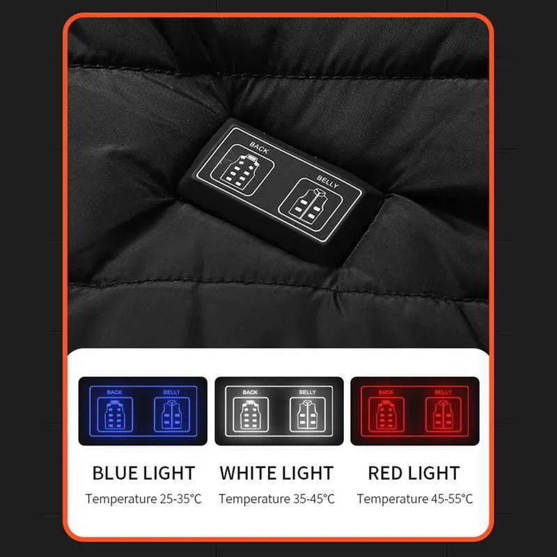 Veste chauffante USB pour homme et femme, 15 zones, chauffage électrique d'extérieur, vêtements de sport chauds_voghion.com