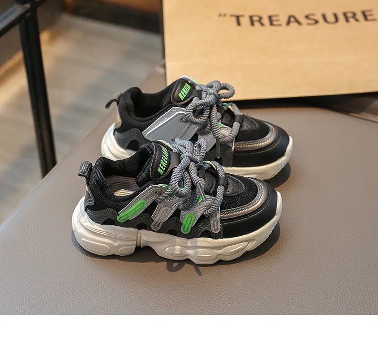 Scarpe sportive per bambini, da ginnastica, per bambini, per bambini e bambine, casual, in rete, alla moda, per la scuola, da corsa, nuove, taglie morbide_voghion.com