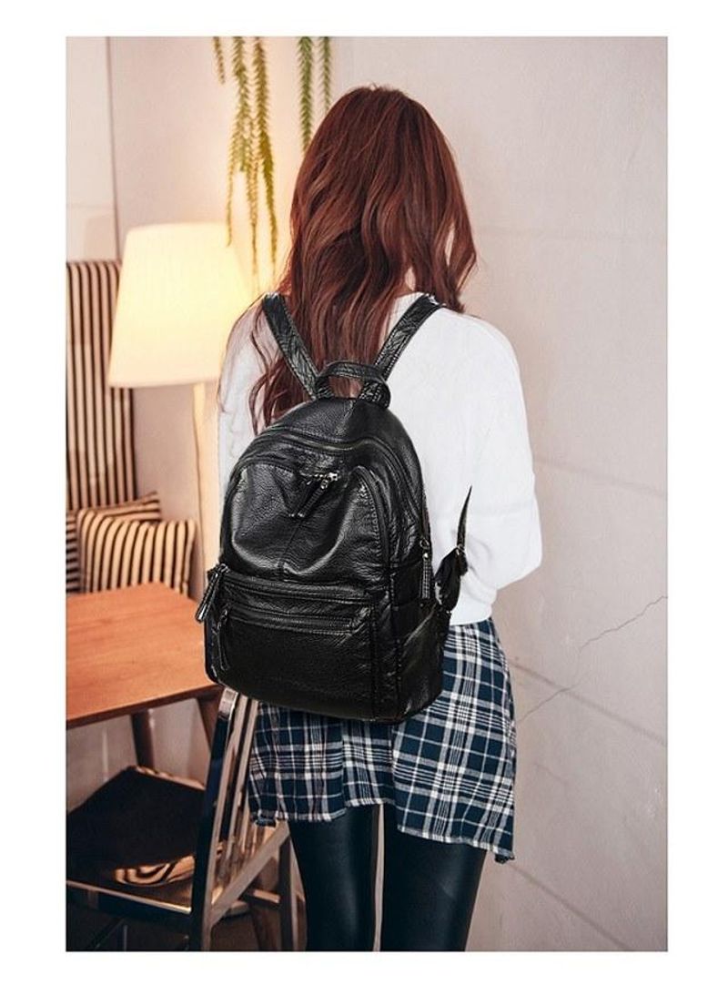 2024 New Korean Style Fashionable Large Capacity Student Schoolbag Casual Backpack Women's Travel All-Matching Bag_voghion.com
