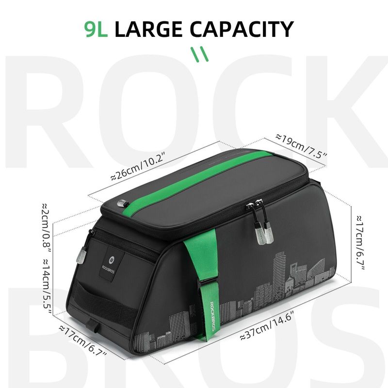 ROCKBROS Fahrrad-Lage-Gepäckträger-Sitztasche, multifunktionale Picknicktasche_voghion.com