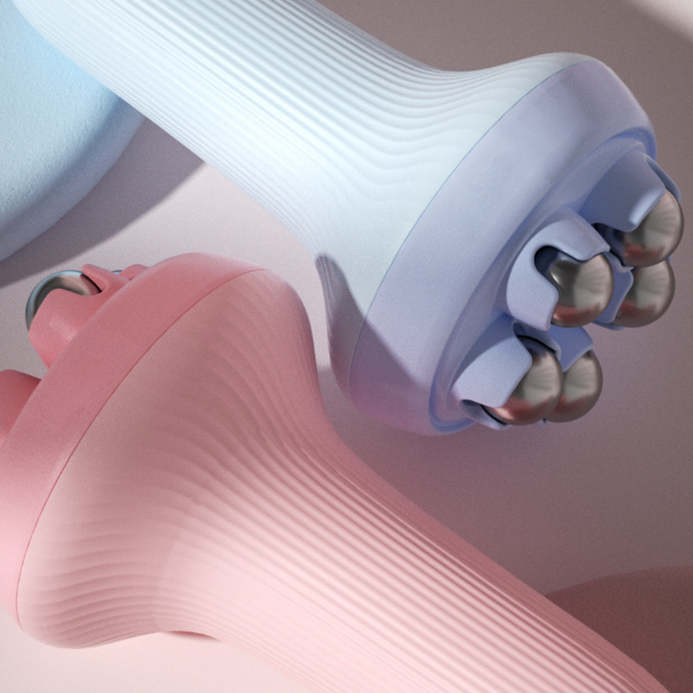 Massaggiatore manuale a sfera in acciaio inossidabile da 360 gradi, rullo per massaggio, terapia del corpo, massaggiatore per collo, schiena, spalle, strumenti per lifting del viso_voghion.com
