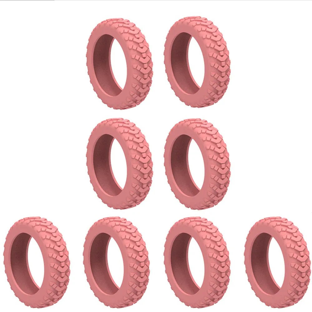 8Pcs Silicone Caster Shoes Lage Covers Silent Wheel Protector Suitcase Reduce Noise Wheels Cover Travel Accessories_voghion.com