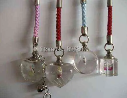 Lot de 50 tubes à vis 35 x 6 mm, pendentif en verre, cristal, médaillon de parfum, flacon de riz, bouchon à vis, breloque, bouteille de remplissage, G0927_voghion.com