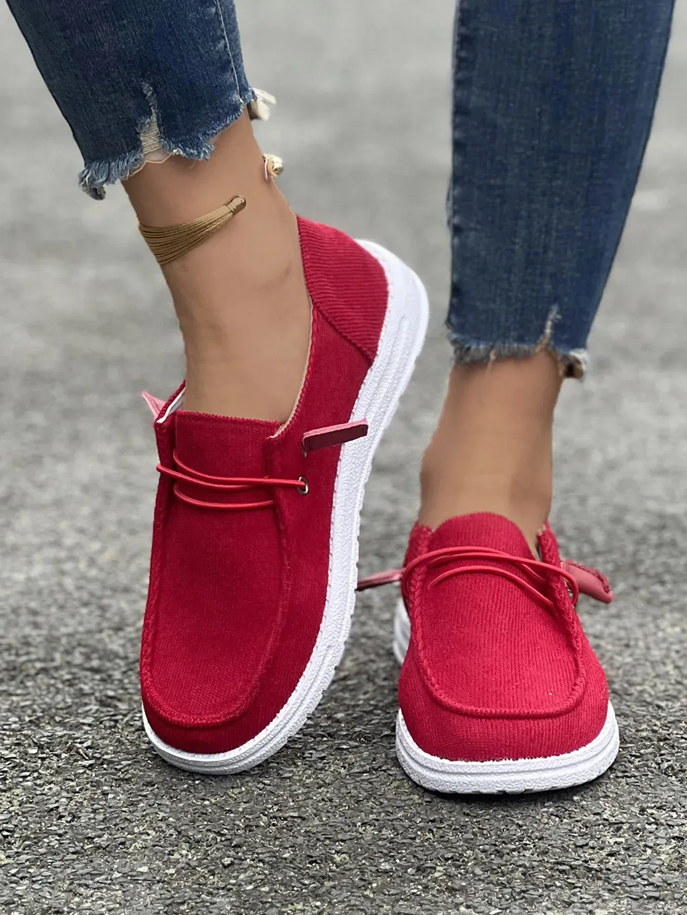 Mocassini da uomo nuovi, piatti, morbidi, con fascia elastica, comodi, antiscivolo, scarpe da skateboard singole da donna 2024_voghion.com