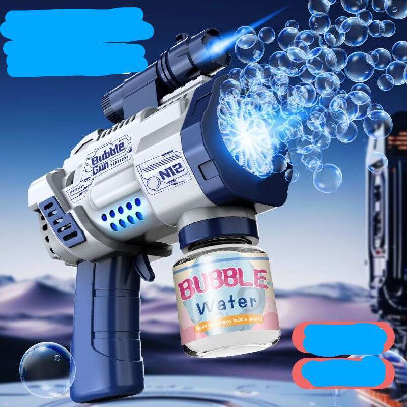 New Gatling Internet Celebrity Children's Handheld Bubble Blowing Girl Electric Fully Automatic Leak Proof Toy With 90%_voghion.com