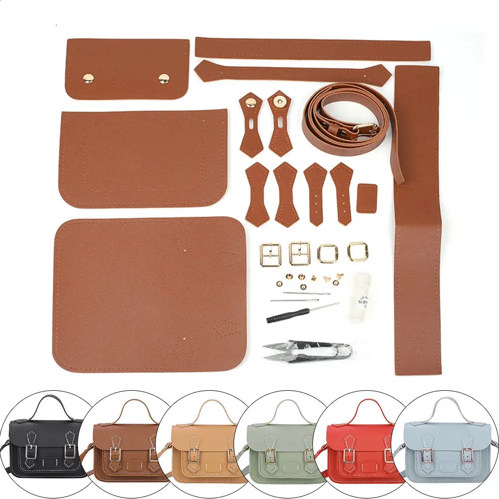 Vintage Cambridge PU-leer DIY handgemaakte tassen mode handtas dames crossbody schoudertas handgemaakte naaiaccessoires_voghion.com