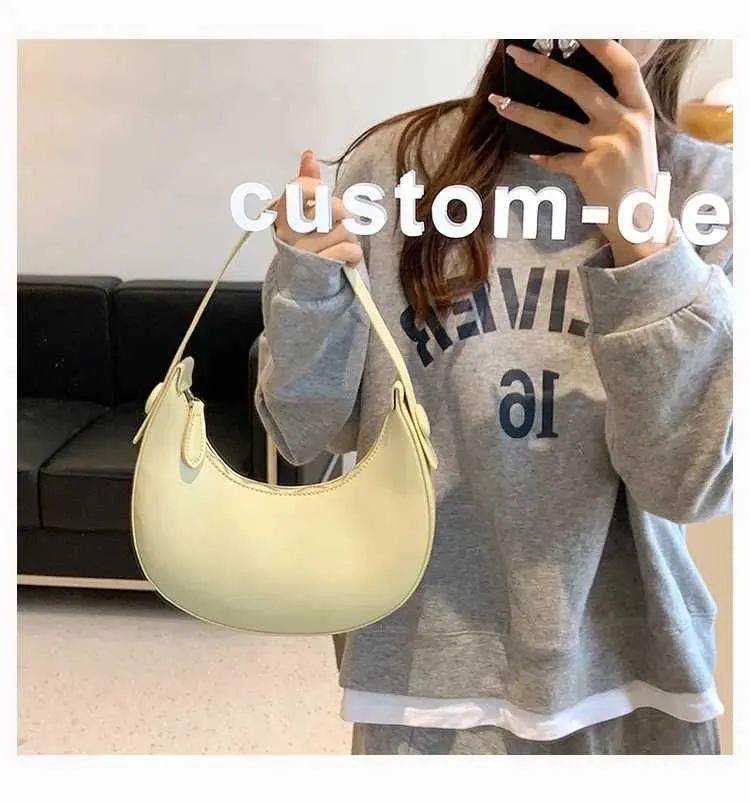 Fashion Armpit Bags For Women Cute Half Crescent Leather PU Purses And Handbags Designer Shoulder Bag Small Hand_voghion.com