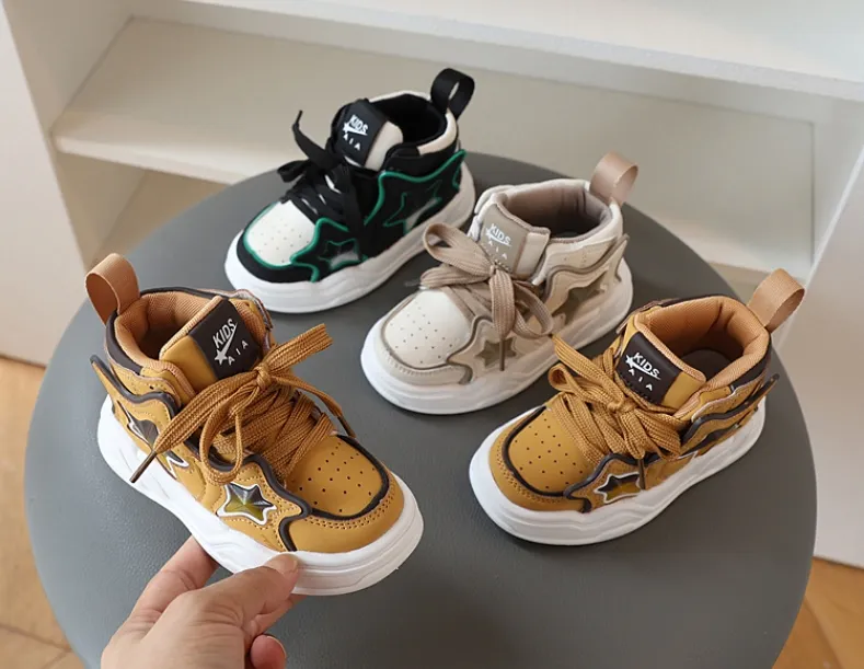 Boy Sport Autumn Winter Fashion Casual Kids Soft Sole Basketball Shoes Kidsnest Children Sneakers Trainers Sizes_voghion.com
