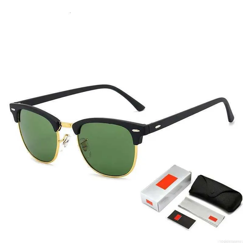 Clubmasters Vintage Semi-Rimless Ray kaubamärgiga disainitud päikeseprillid, naised, mehed keelavad klassikalise retro Oculos De Sol Gafas UV400_voghion.com