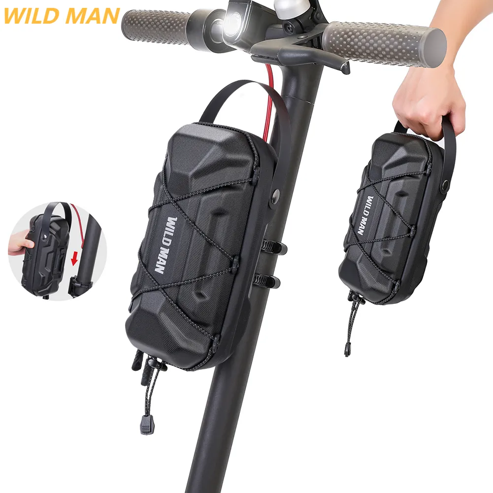 Wild Man 0.5-3L Electric Waterproof For Xiaomi Rainproof Scooter Front Bike Bicycle Bag Cycling Accessories_voghion.com