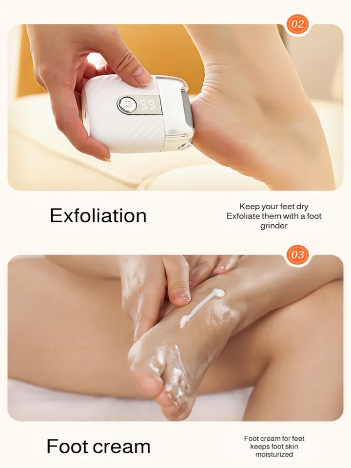 Râpe électrique pour pieds rechargeable pour soin des pieds_voghion.com