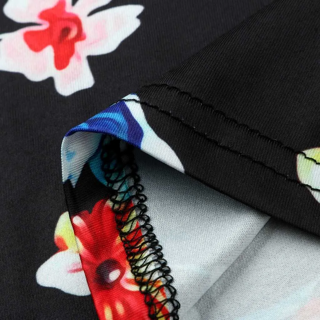 Women's Long Dress Prom Clothes Floral Printed V Neck Summer Pregnancy Dresses For Pregnant Women Maternity Clothing_voghion.com