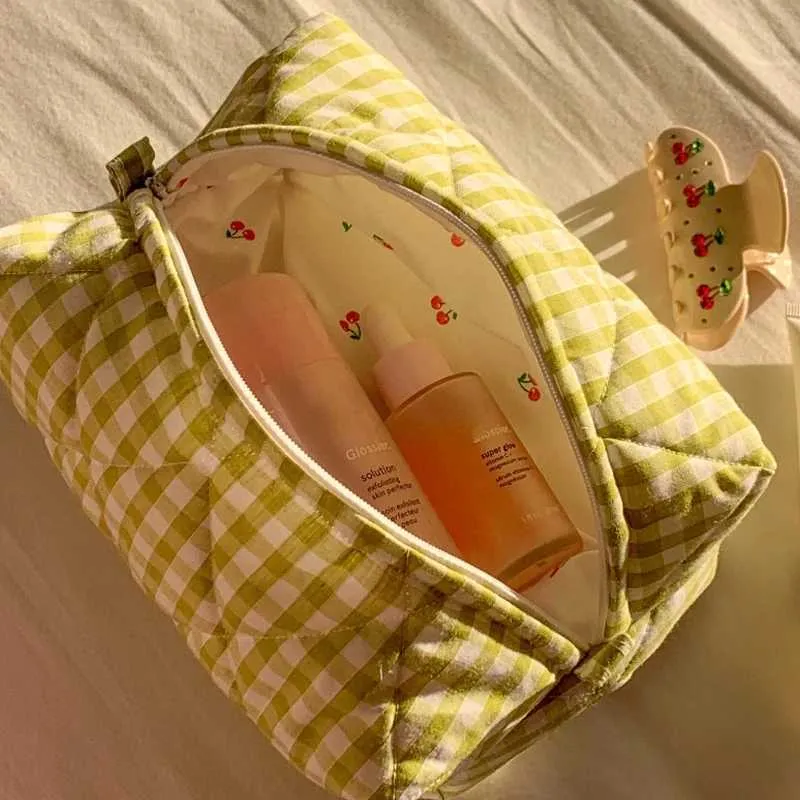 Lammwolle Mini Niedlicher Plüsch Makeup Organizer Kawaii Bleistiftbox Tasche Reise Münzbörse Home Storage Y241023_voghion.com