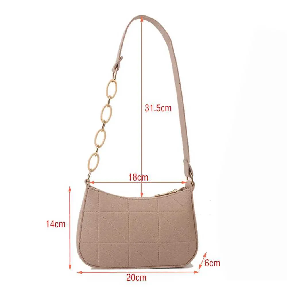 Modieuze dames schoudertas retro vilt onderarmtas stijlvolle tas_voghion.com