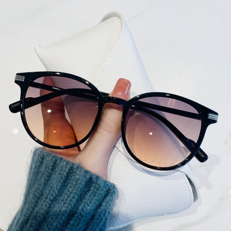 2024 New Fashionable Oval Fragrant Women, Versatile, Simple, Elegant, and Beautifying. Sunglasses with Large Frame for