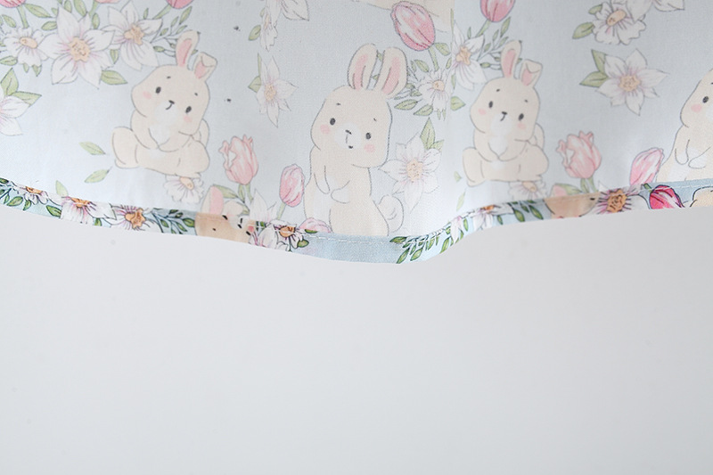 Autumn Baby Girl Dress Rabbit Print Long Sleeved Dress With Rabbit Ears Chinese Qipao Style Children's Clothing_voghion.com