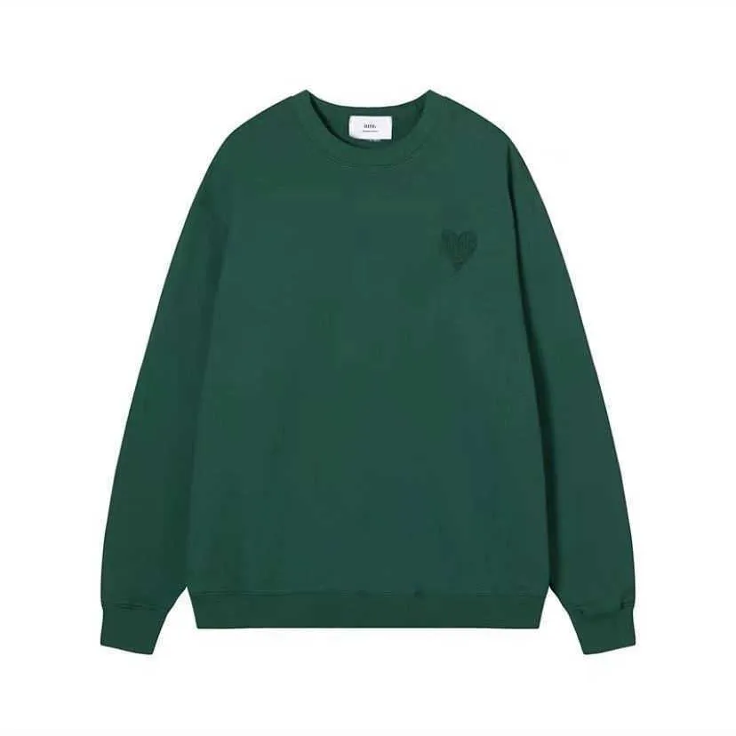 Herr- och damdesigner Amis Hoodie tracuit Tröja Broderad A-ord Röd Kärlek Tunn Rund Halsad Pullover Par P_voghion.com