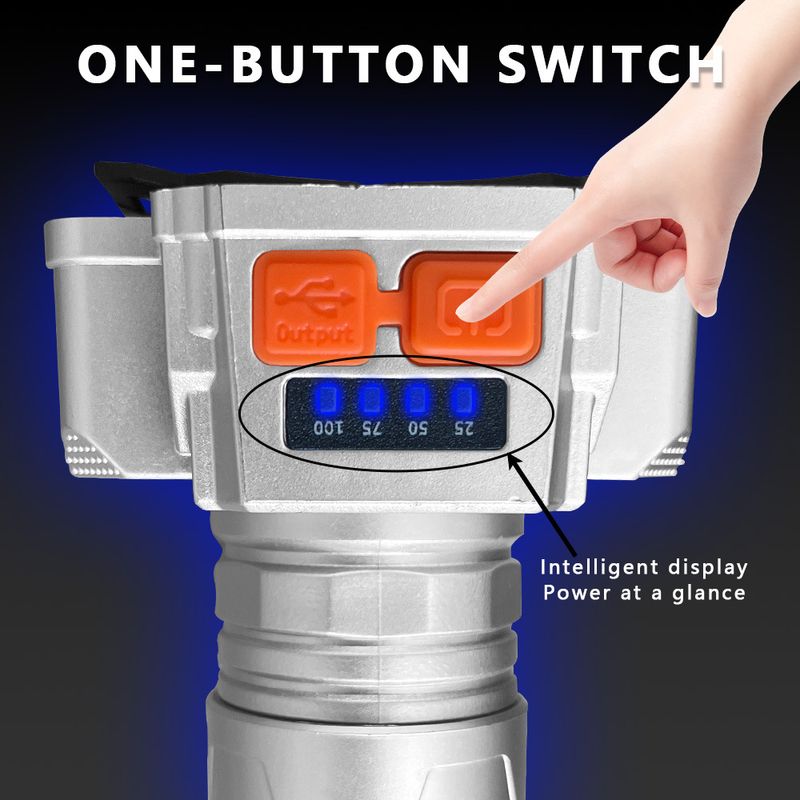 Novo snažno LED svjetlo za daljinsko osvjetljenje, super svijetlo za ribolov na otvorenom, USB punjenje, za mine_voghion.com