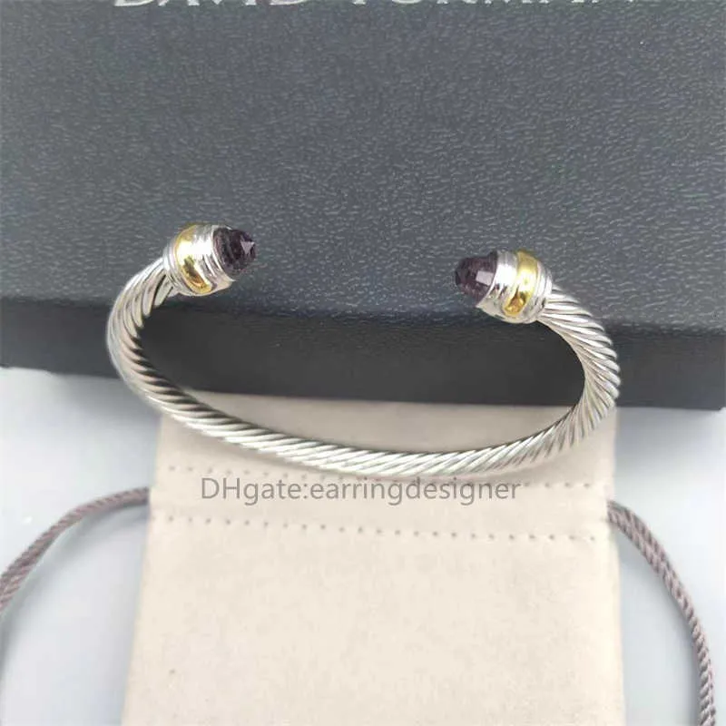 Open Designer Sieraden Twisted Kabel Armband Manchet Heren Bangles Charm Dames Bangle Draad Kruis Merk Vintage C-vormig_voghion.com