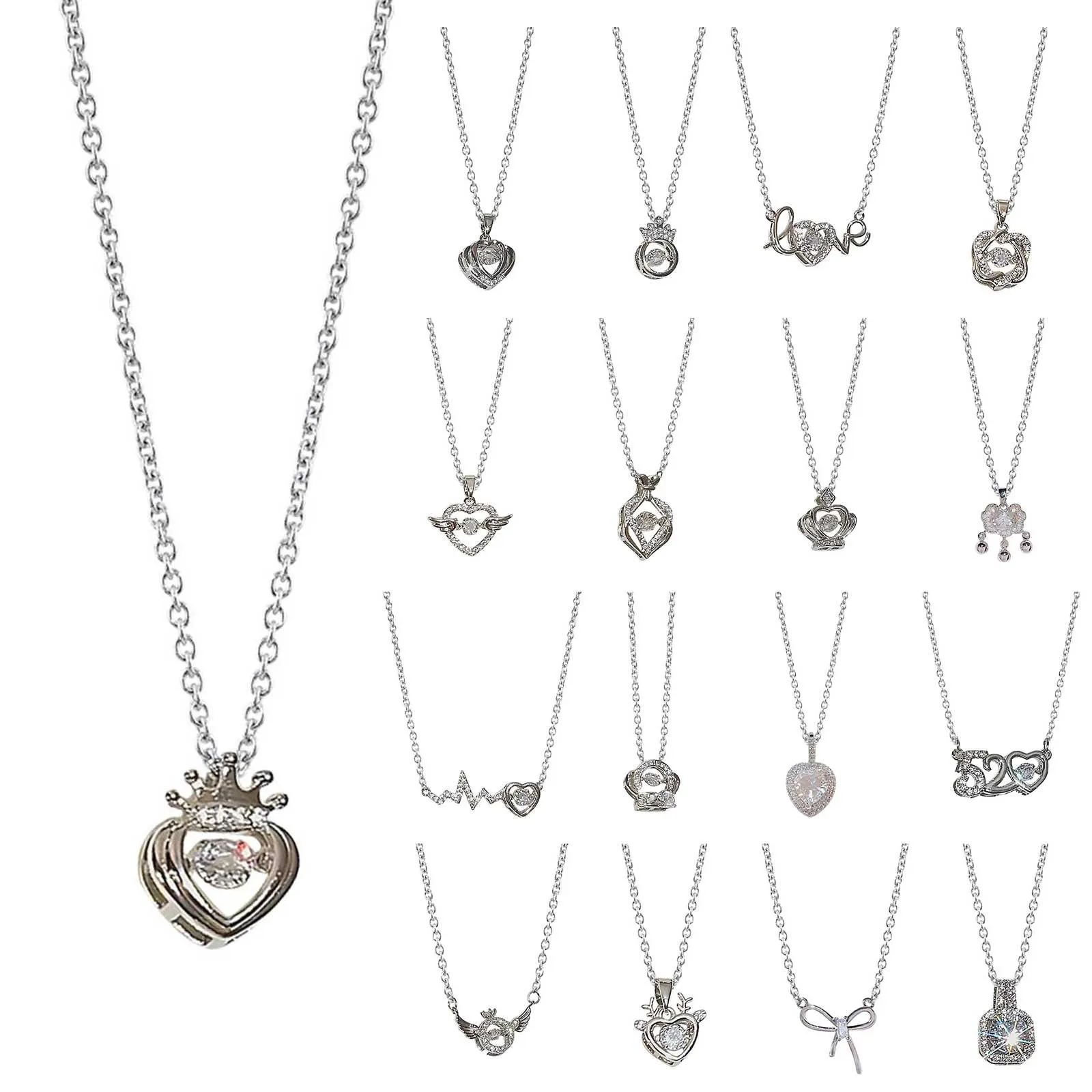 Lanțuri Colier Beat Valentine's Spin The Day Heartbeat Will Personalizate Coliere Pandantive_voghion.com