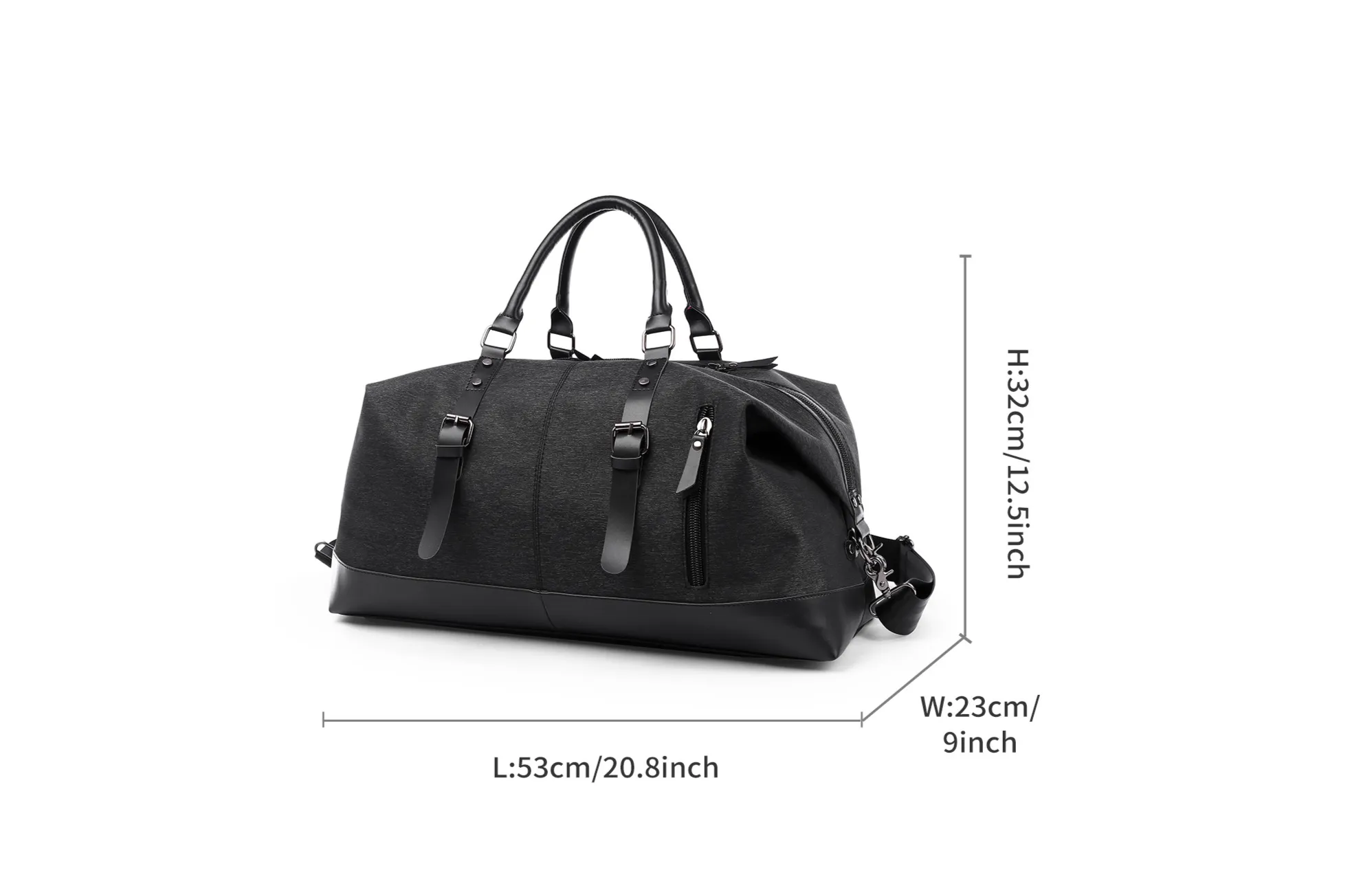 Sacs de voyage en toile pour hommes, sac de voyage grande capacité, fourre-tout de voyage multifonctionnel_voghion.com