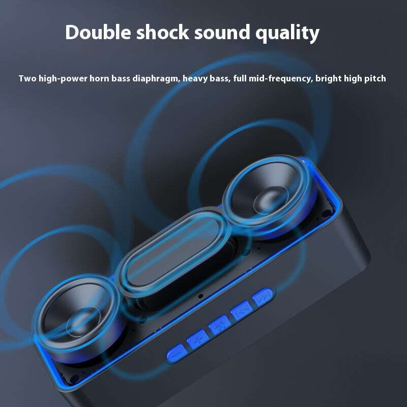 【37000 heraankopen】 Mobiele draadloze subwoofer, Bluetooth, stemomroeper met hoog volume, kleine computer_voghion.com