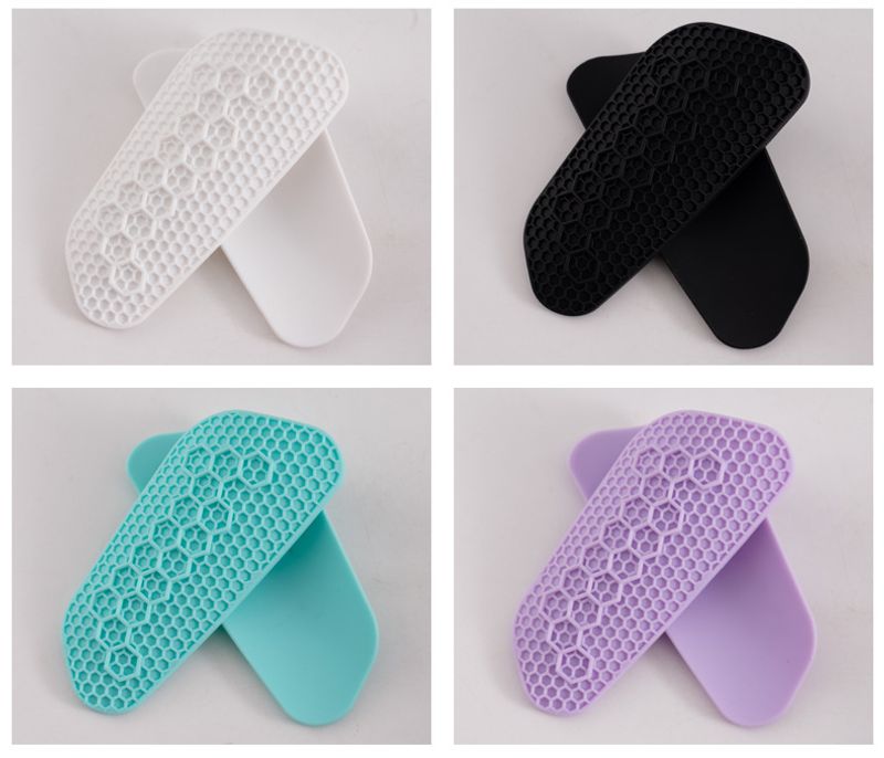 Silikone benpuder Fodbold indsats Voksen professionel brætspil træning sport vagt læg beskyttelse_voghion.com