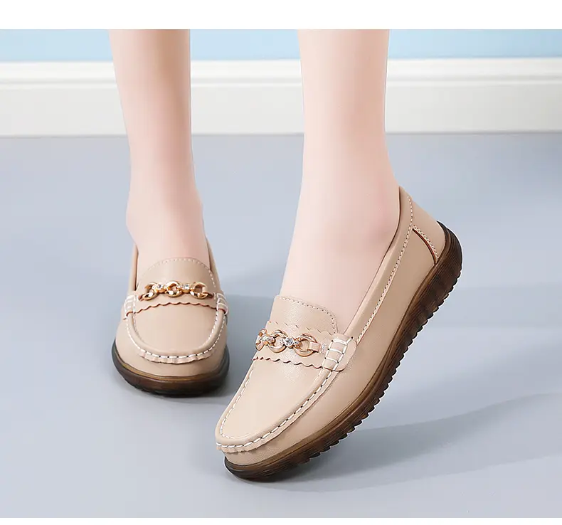 Comfortable Soft Sole Non-slip Flat Beanie Women's Casual Shoes_voghion.com