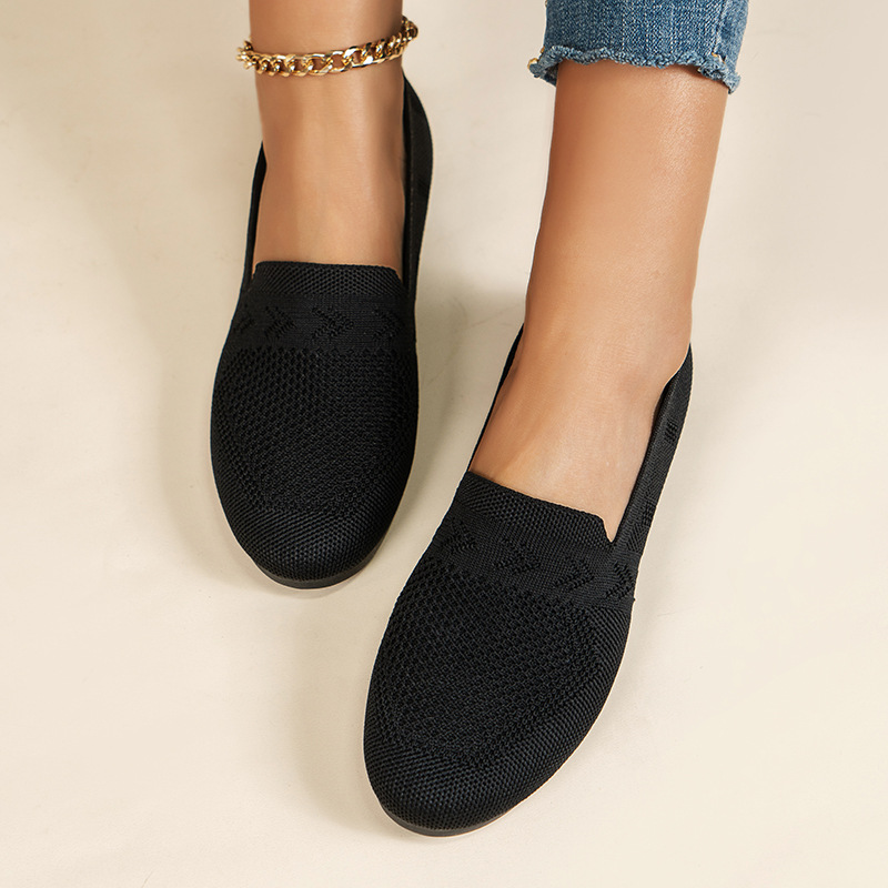 Damen Einzelschuhe Damen Leichte Schnitt Casual Flache Lazy Loafer_voghion.com