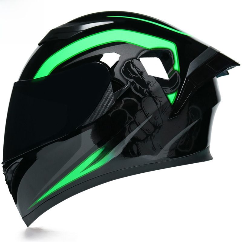 Electric Motorcycle Full Helmet Style Cool Summer Rider Scooter With Bluetooth Horns_voghion.com