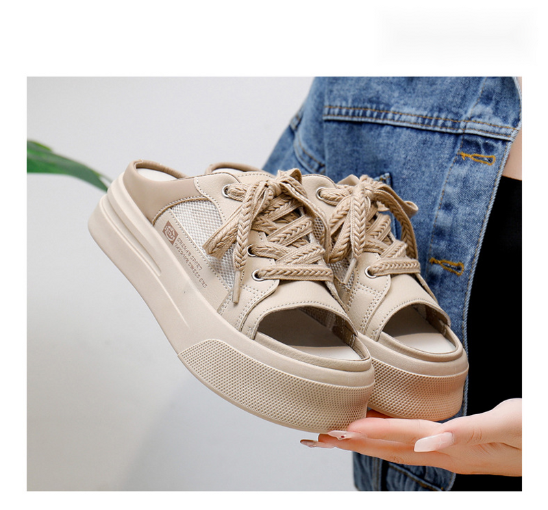 Kleine weiße Damen 2024 Neue Sommerstudentin Koreanische Ausgabe Vielseitig Lässig Instagram Trendy Dicke Sohle Fashion Board_voghion.com