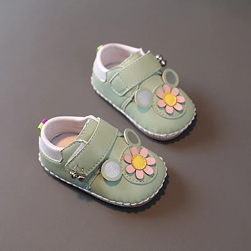 Baby Kleinkind 2025 Frühling Weiche Leder Anti Slip Casual Wohnungen Kidsnest Infant Mädchen Kleid Prinzessin Erste Wanderer Nette wer_voghion.com