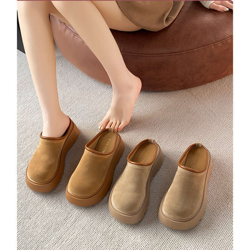 Damenschuhe Semi Drag Harken Sponge Cake Dicke Zehenkappe, Halbschuhe, Single Kicks_voghion.com