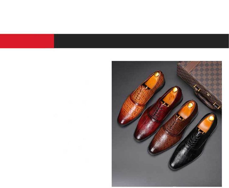 Ανδρικά επαγγελματικά casual φόρεμα Oxfords επίσημα παπούτσια με κορδόνια για γραφείο, πάρτι και καθημερινά ρούχα_voghion.com