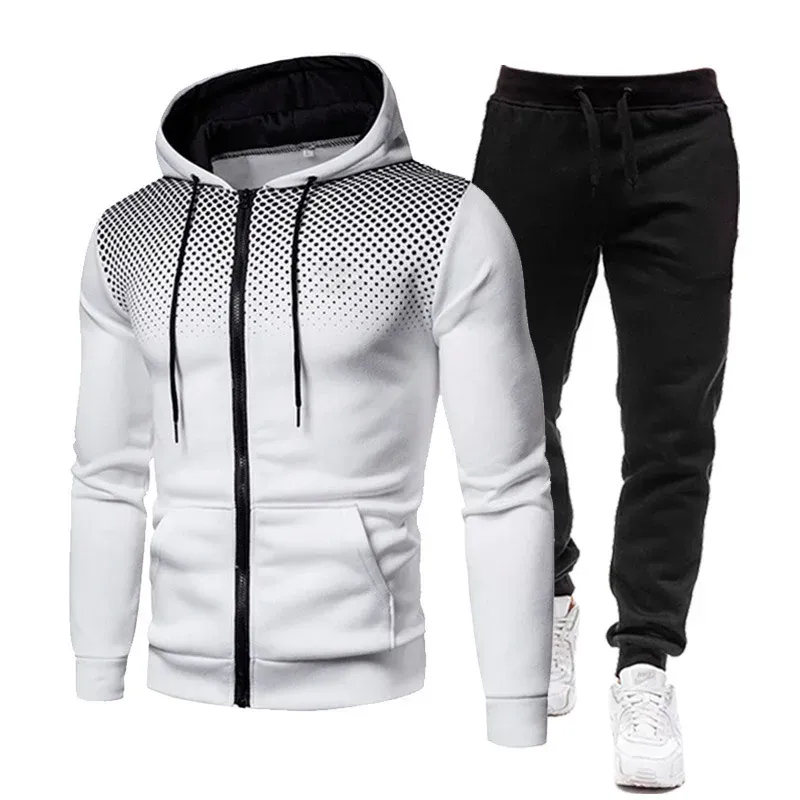 Herren Trainingsanzug Mit Hoodie Und Jogger Für Sport Freizeit_voghion.com