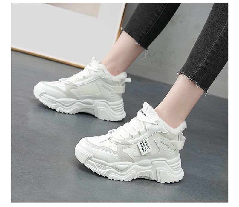 High Top für Frauen 2024 neue Herbst- und Winterbaumwolle koreanische Version All Match Daddy Sport Casual Damenschuhe plus_voghion.com