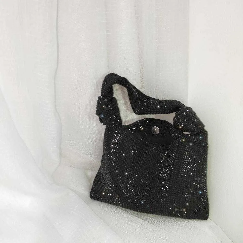 Sacs à main pour femmes Sier Black Rhie Sacs de soirée Petites pochettes Sac neuf Sac A Main Femme Mode Mini Sacs Sacs C241210_voghion.com