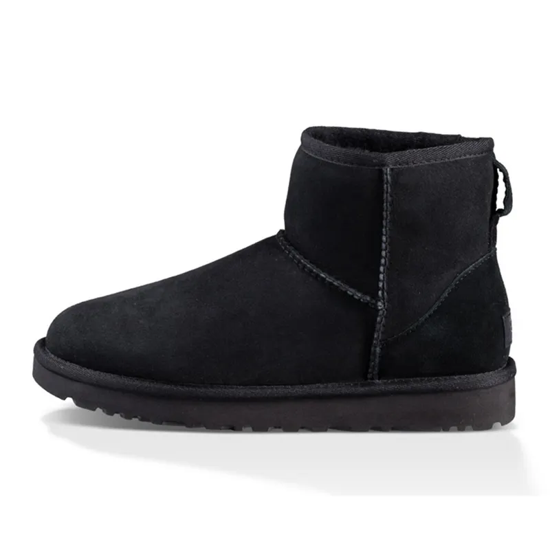 Boots Australia Designer Womens Girls Ankle Winter Snow Boot Slip-On fur Leather Ladies Booties Bailey Bow Chesut Black_voghion.com